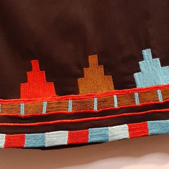 Roja Women's Black Decorative Embroidered Skirt. Size S - Picture 3 of 7